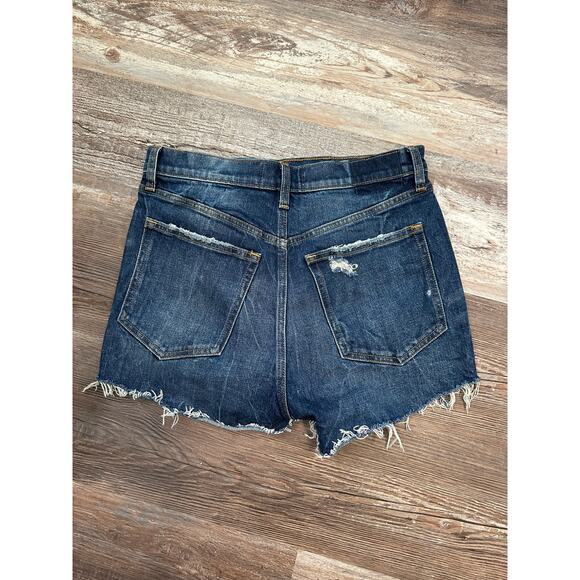 Abercrombie & Fitch distressed jean shorts sz 28/4 - Picture 5 of 5